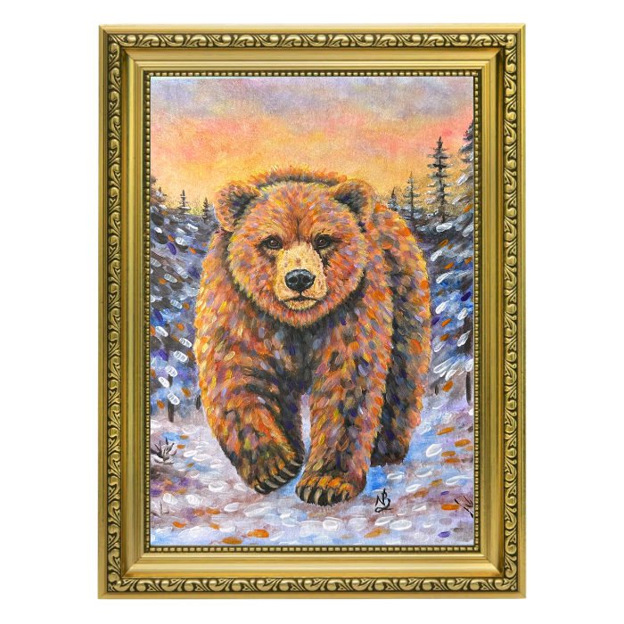 At Winter's Edge - Bear Painting Print