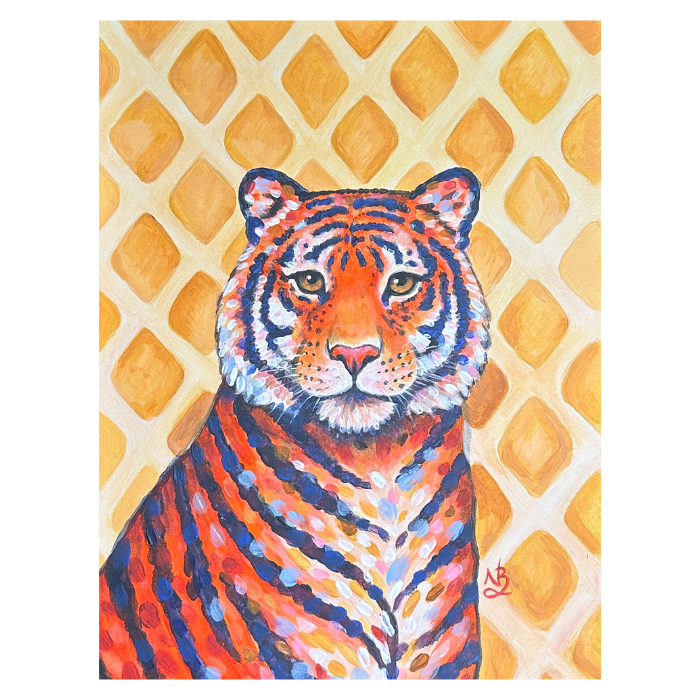 Retro_Tiger_Painting_Maximalist_Animal_Art