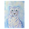 Strength in Stillness - Snow Leopard Print