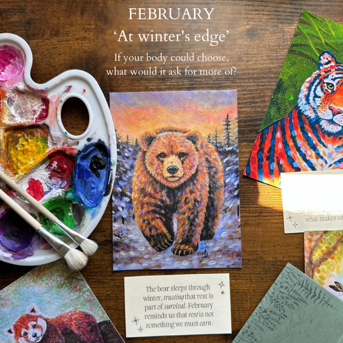At Winter's Edge - Bear Painting Print