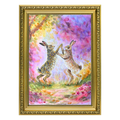 Mad March - Hares Painting Original
