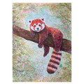 Held by Earth - Red Panda Painting Print