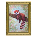 Held by Earth - Red Panda Painting Original